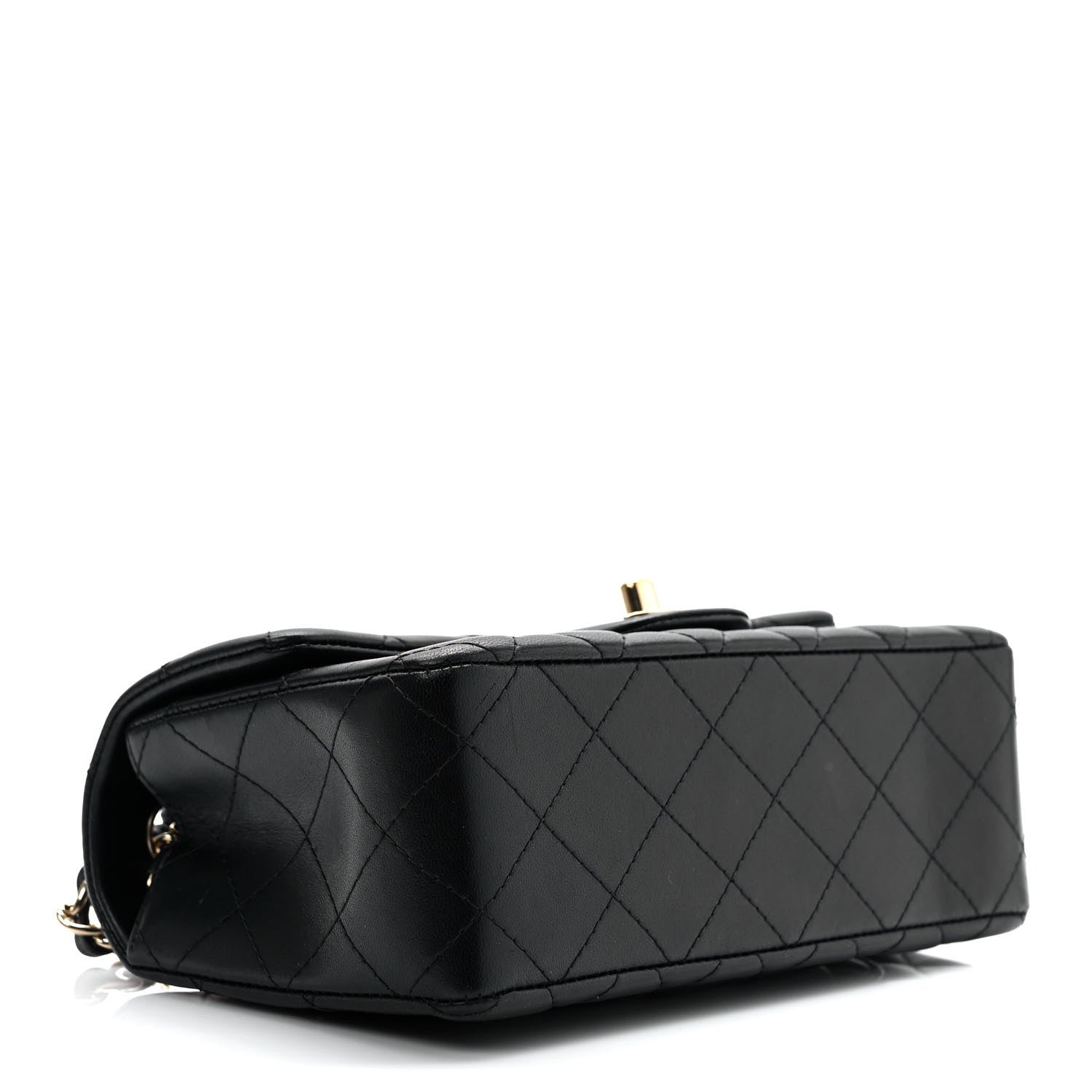 Chanel Lambskin Quilted Mini Rectangular Flap Black 4 of 9
