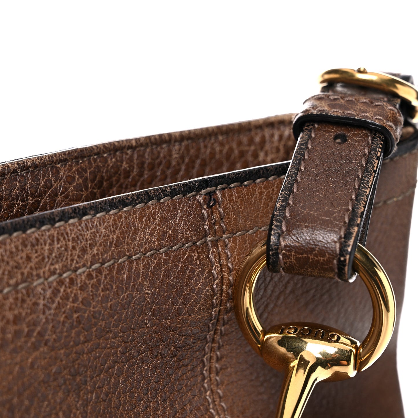 Calfskin Large Harness Hobo Maple Brown