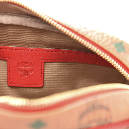 MCM Skyoptic Visetos Spectrum Diamond Camera Bag Cognac Red 8 of 9