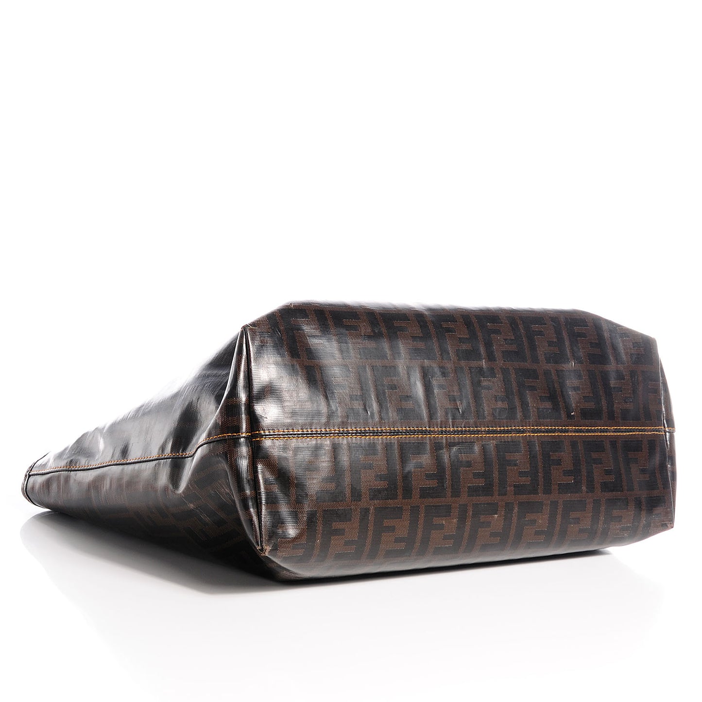 Zucca Spalmati Matrioska Roll Tote Tobacco Black