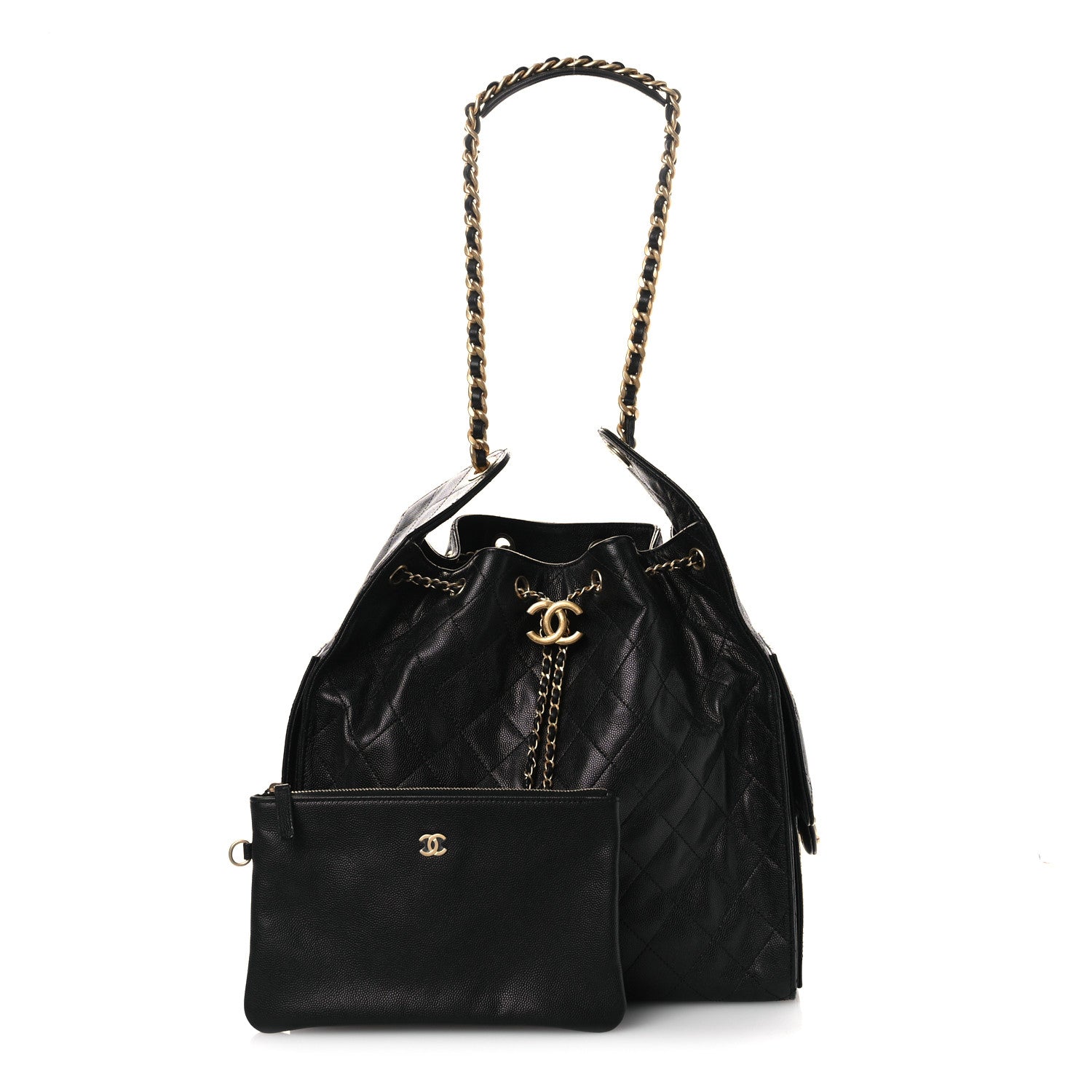 Chanel Caviar Quilted Medium Chanel 25 Handbag Black 3 of 13