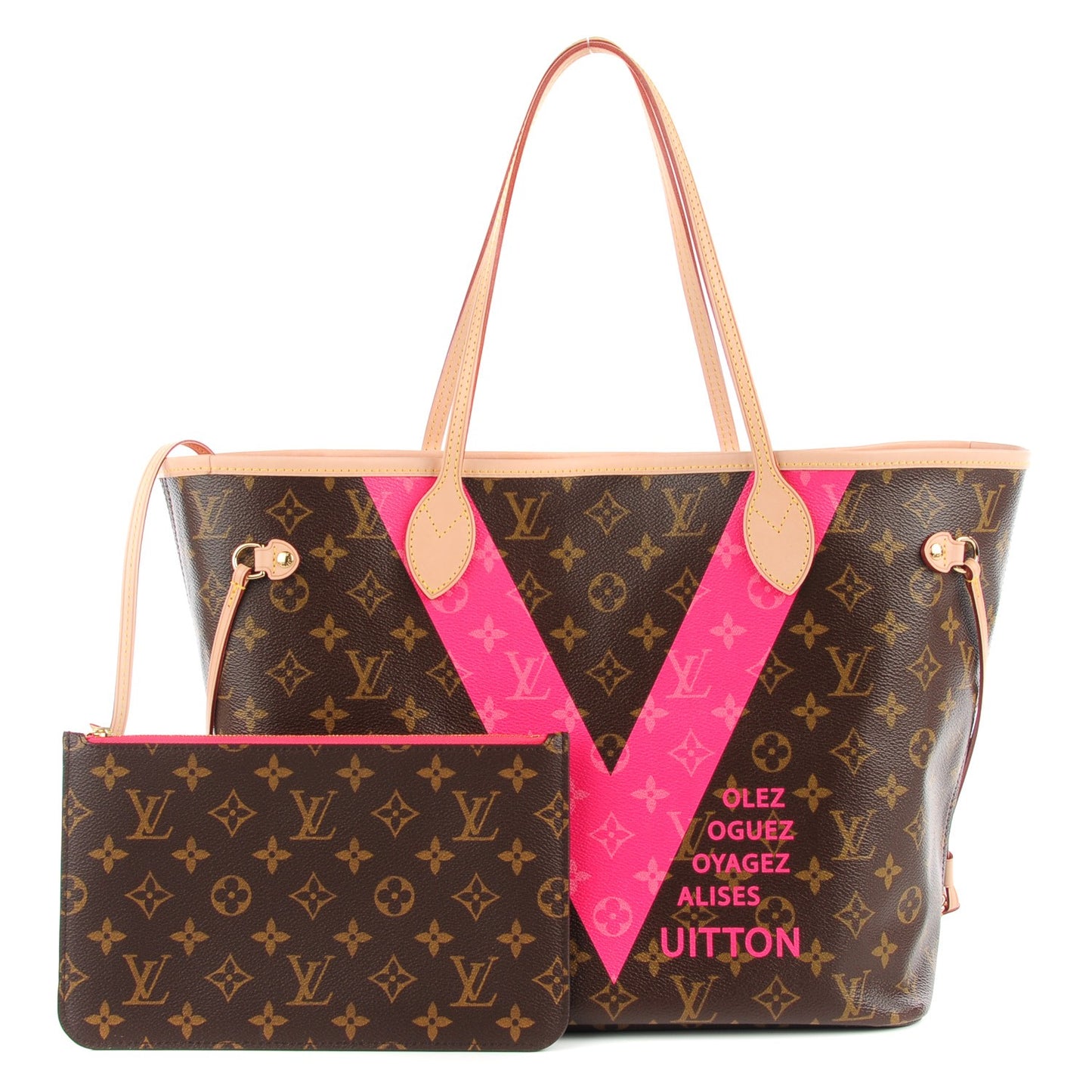 Monogram V Neverfull MM Grenade