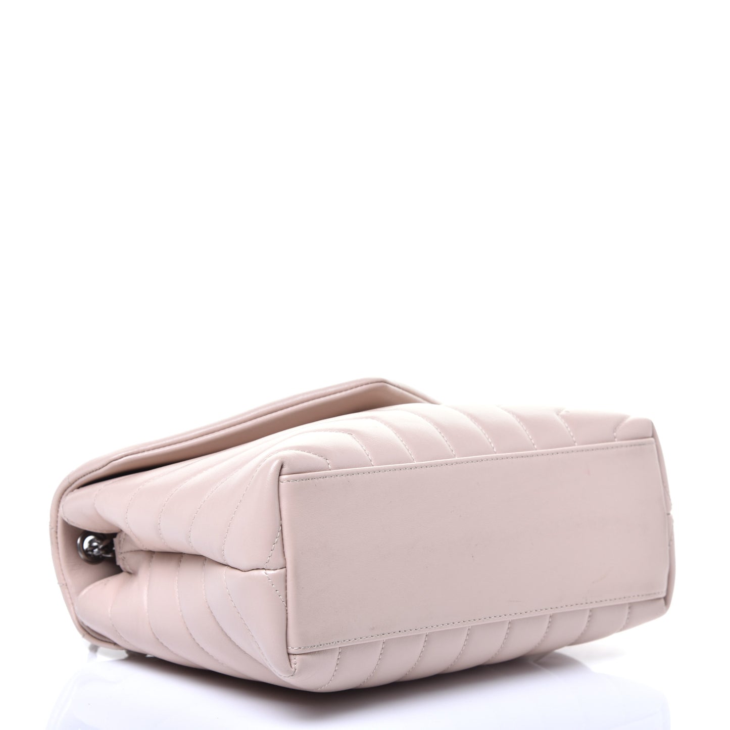 Calfskin Y Quilted Monogram Small Loulou Chain Satchel Rose Antic