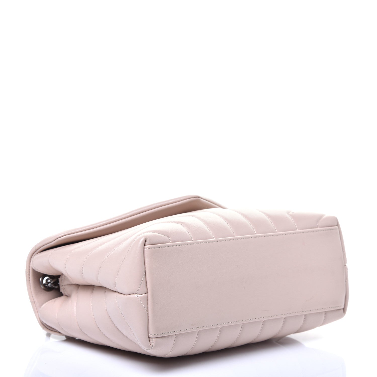 Saint Laurent Calfskin Y Quilted Monogram Small Loulou Chain Satchel Rose Antic 4 of 9