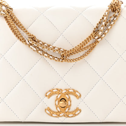 Chanel Lambskin Quilted On And On Small Chain Flap White 8 of 10