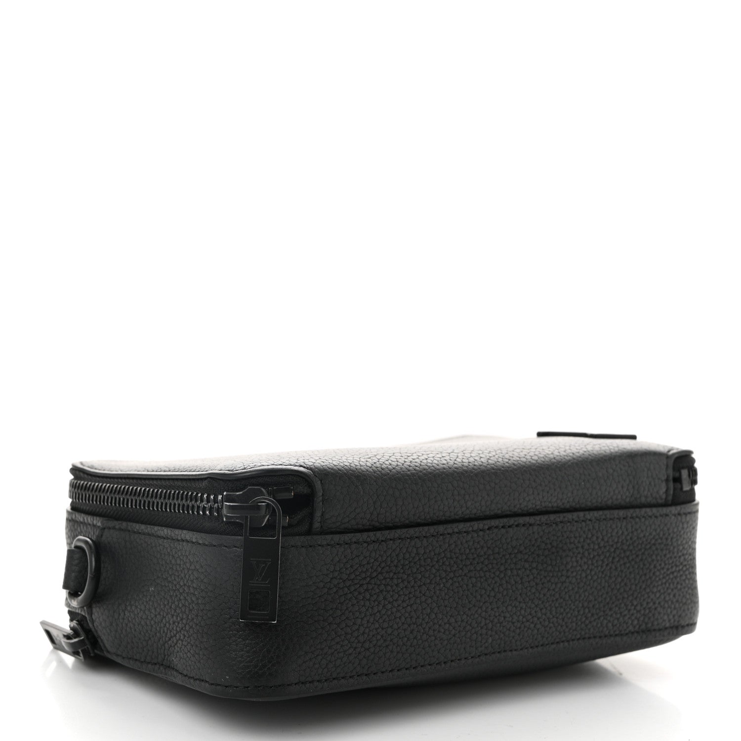 Louis Vuitton Calfskin Aerogram Alpha Wearable Wallet Black 4 of 10