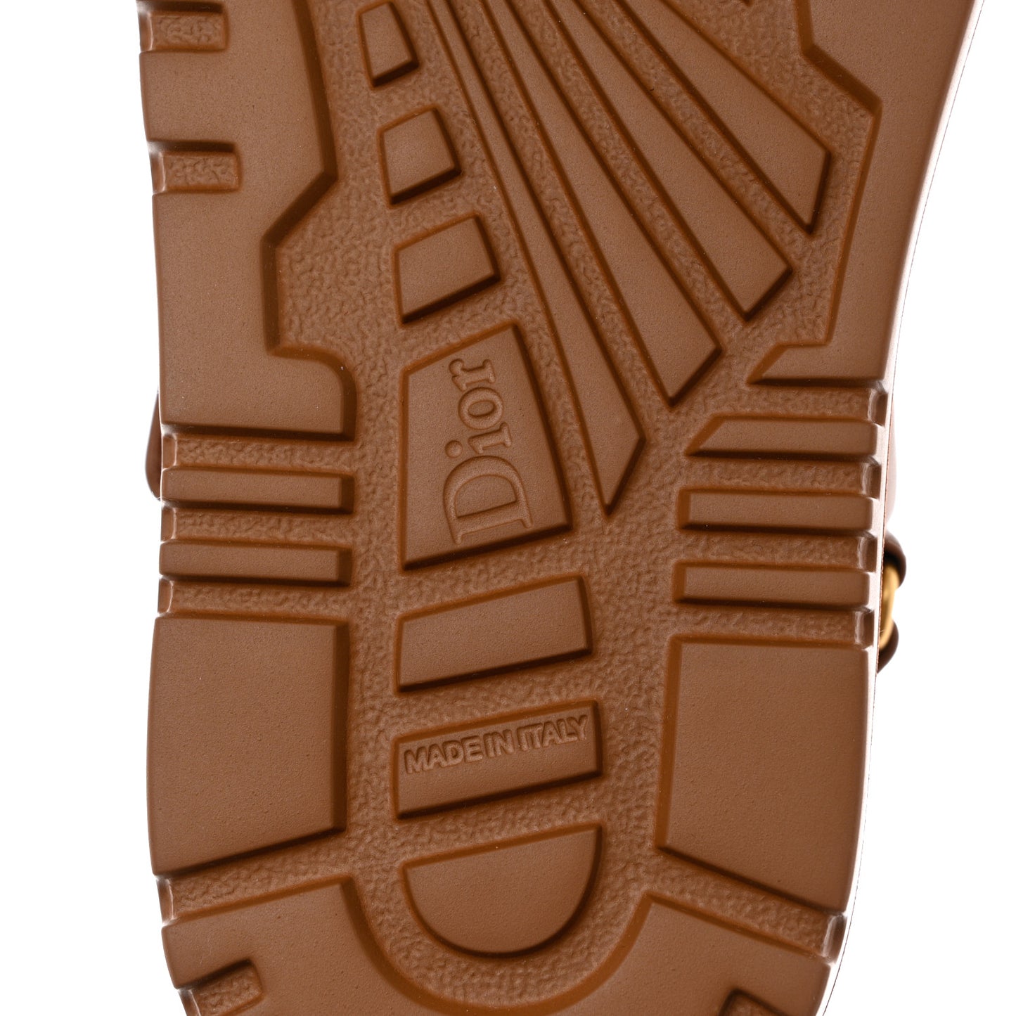 Lambskin Dioract 10mm Sandals 37.5 Golden Saddle