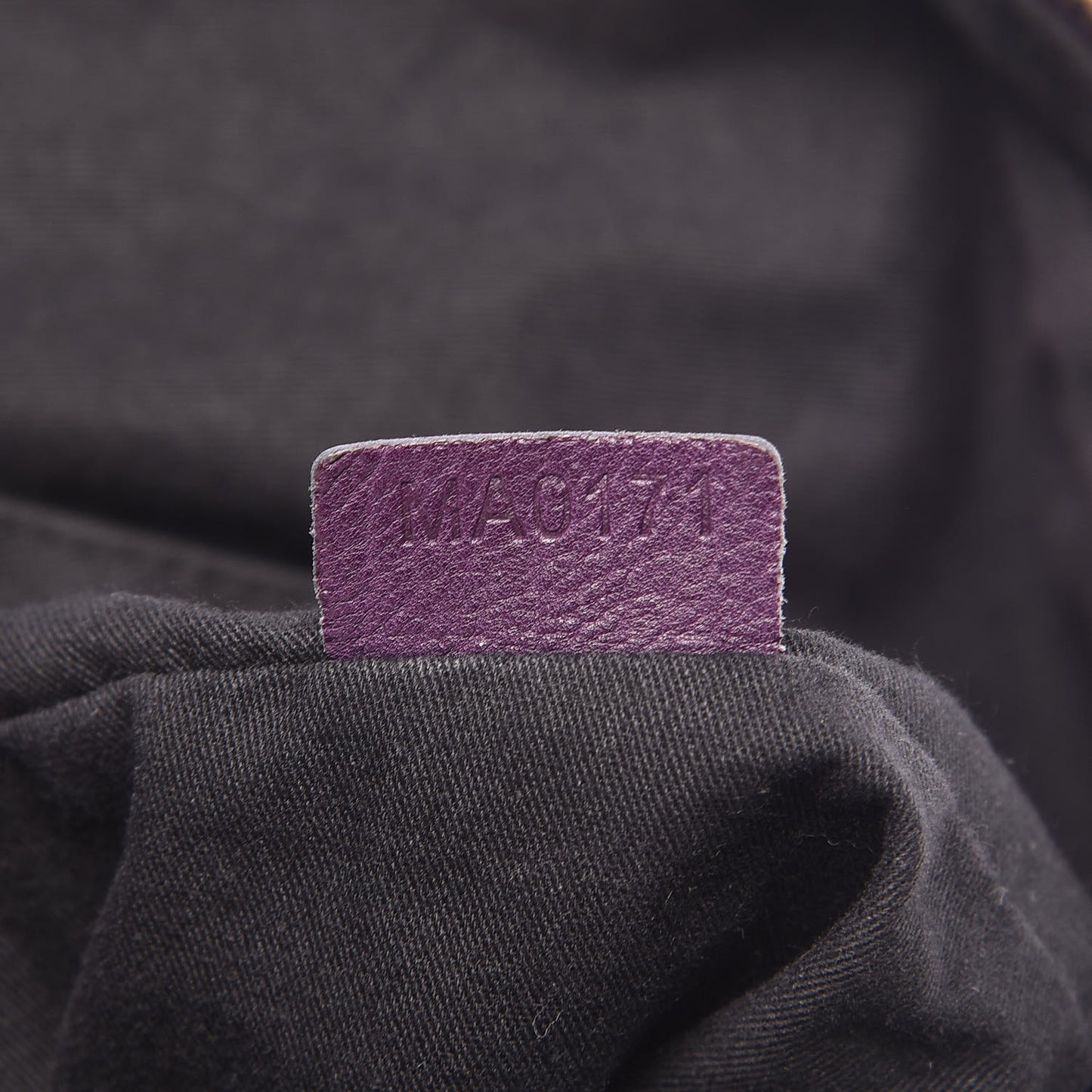 Sugar Goatskin Medium Nightingale Aubergine