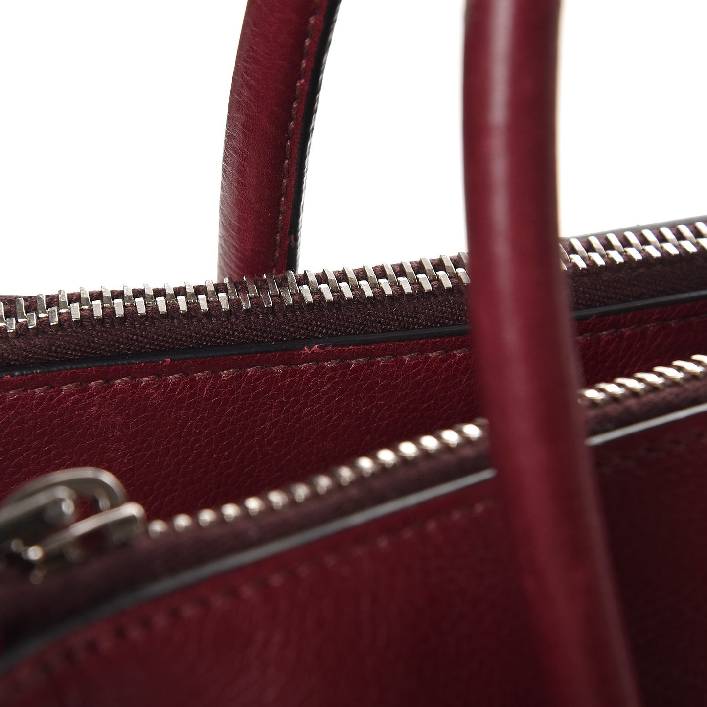 Glace Calf Twin Pocket Tote Fuxia