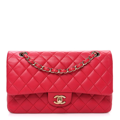 Chanel Lambskin Quilted Medium Double Flap Pink 1 of 11
