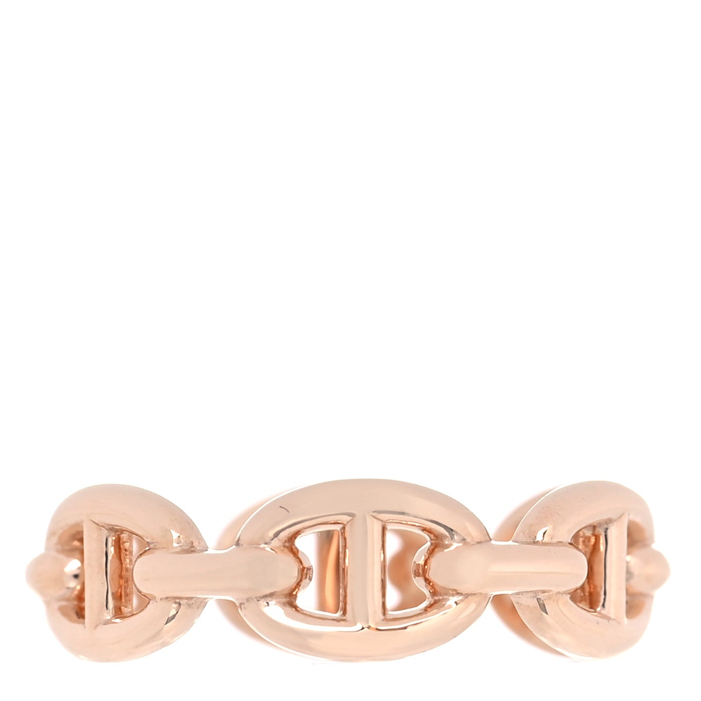 18K Rose Gold PM Chaine D'Ancre Enchainee Ring 52 6