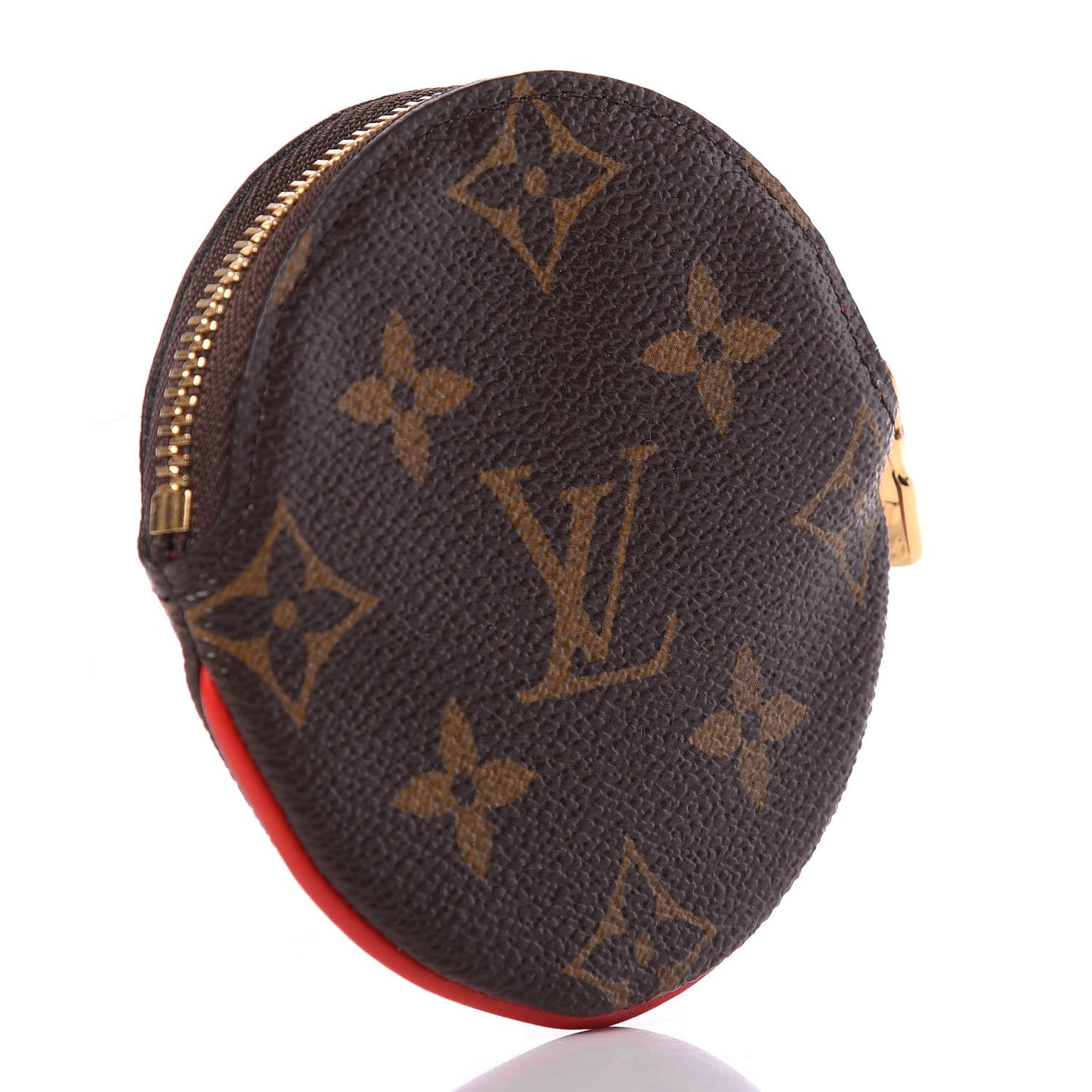 Monogram 2020 Christmas Animation Bumper Cars Round Coin Purse Coquelicot