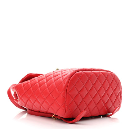Chanel Lambskin Quilted Small Urban Spirit Backpack Red 4 of 11