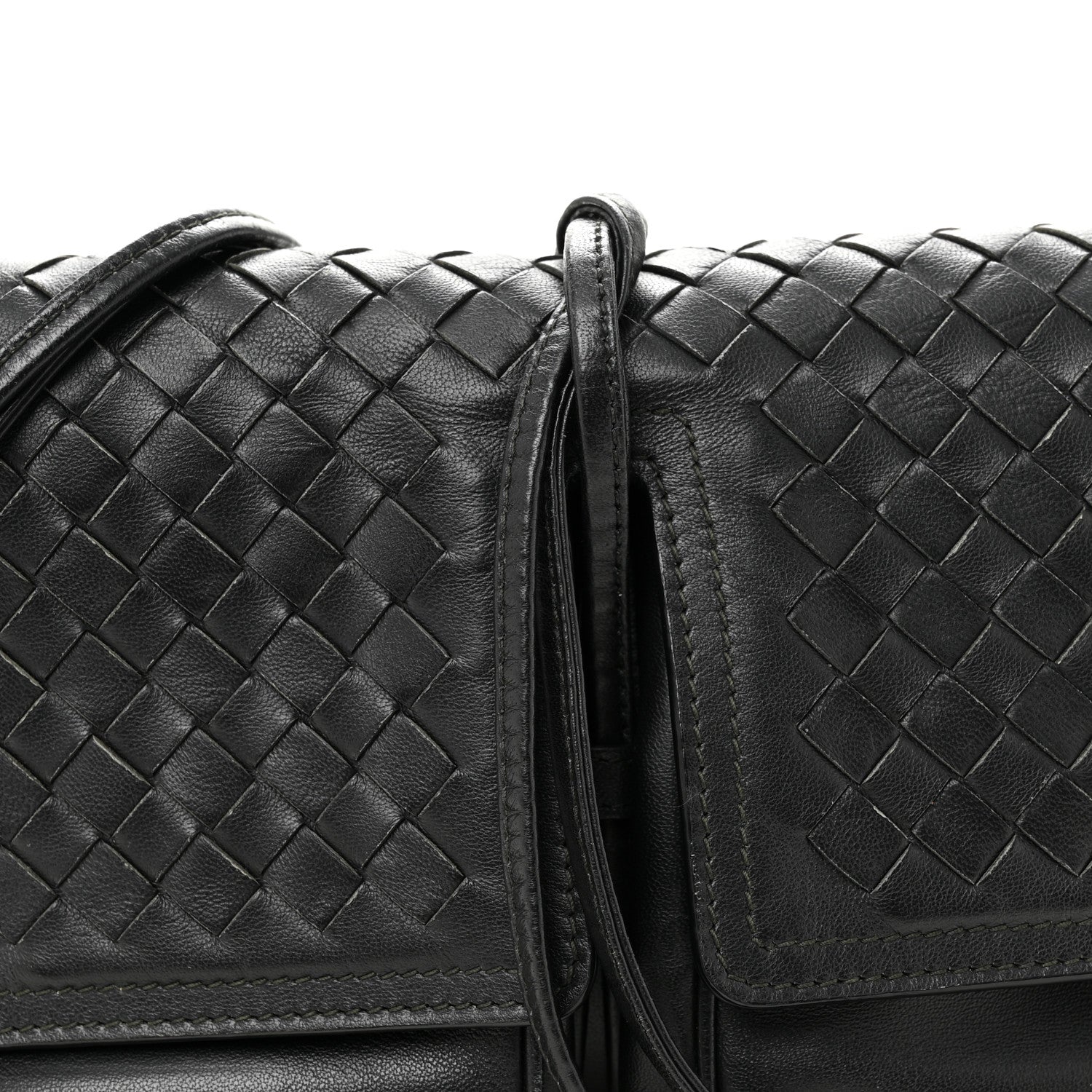 Bottega Veneta Nappa Intrecciato Small Double Pocket Flap Black 7 of 11
