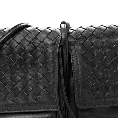 Bottega Veneta Nappa Intrecciato Small Double Pocket Flap Black 7 of 11