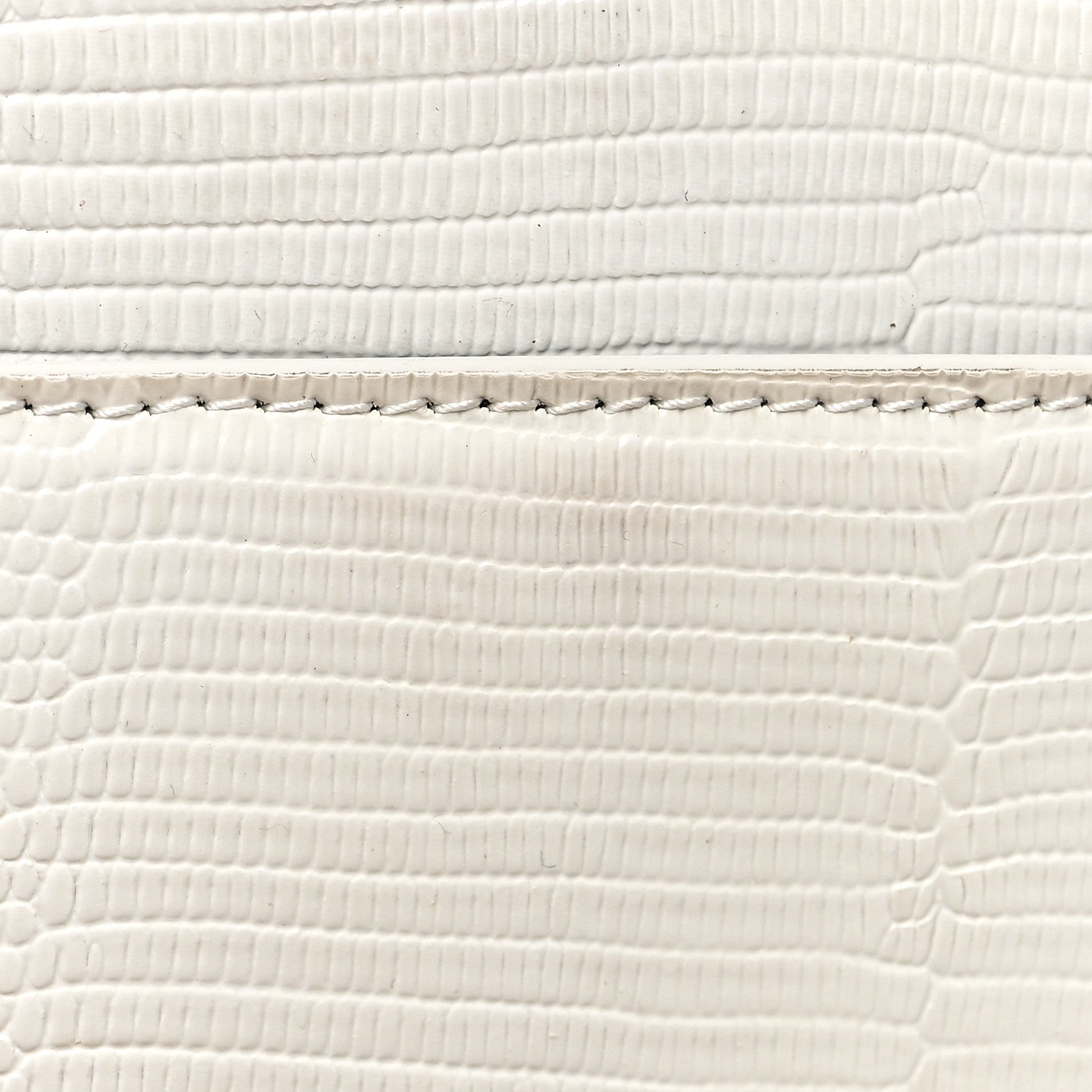Balenciaga Patent Calfskin Lizard Embossed XS Sharp Top Handle Bag White 12 of 19