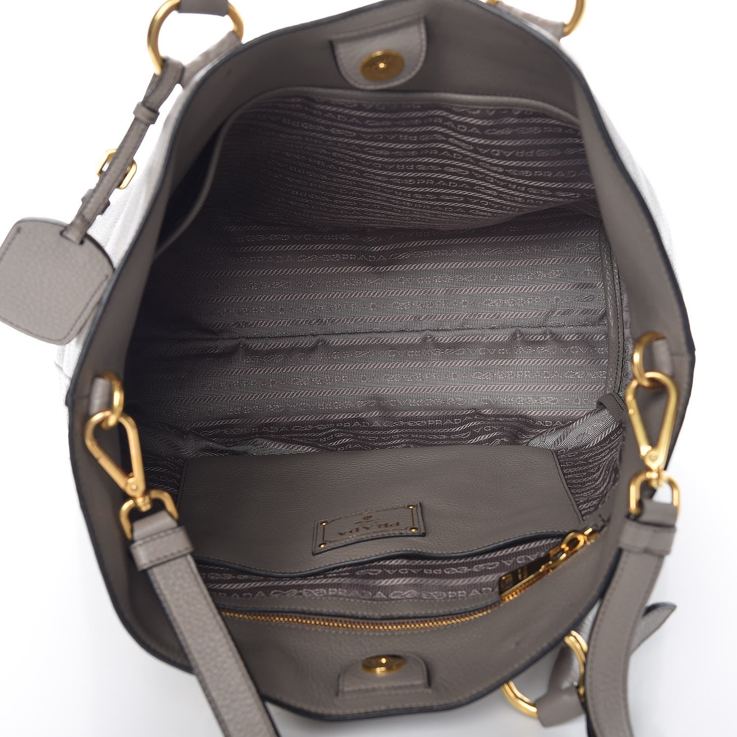 Prada Vitello Phenix Tote Argilla 6 of 10