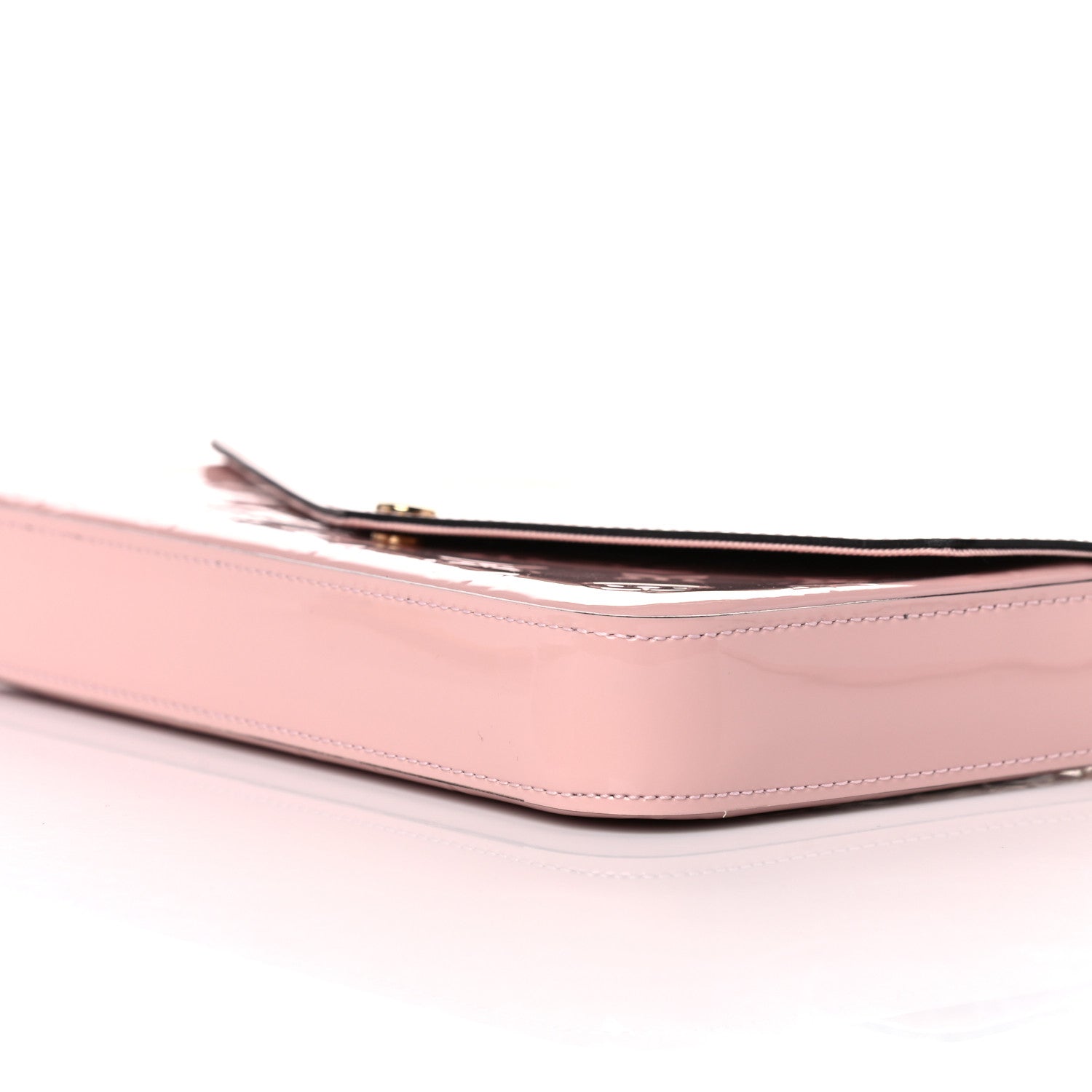 Louis Vuitton Vernis Felicie Chain Wallet Rose Ballerine 10 of 11