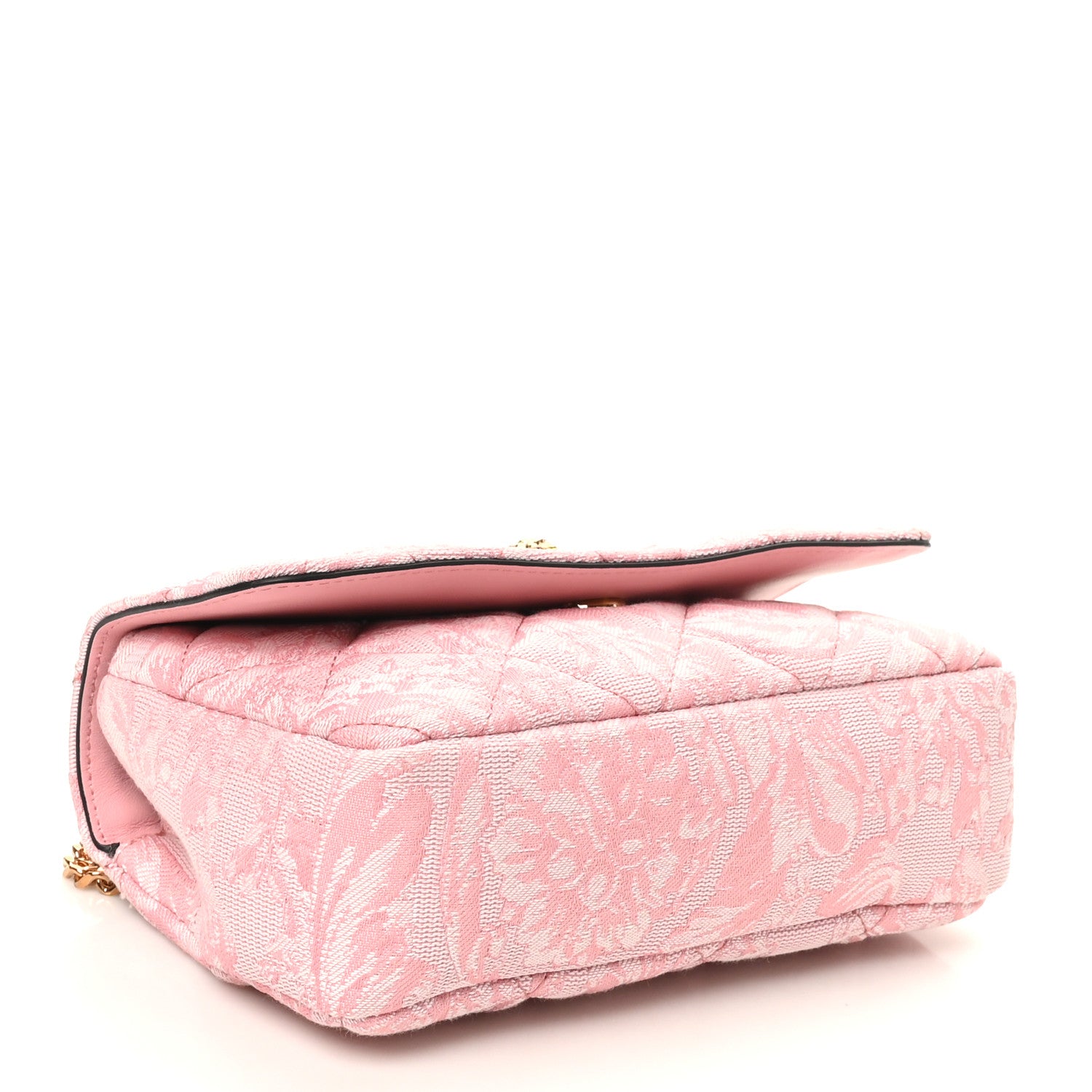 Versace Baroque Jacquard Quilted Small Medusa Shoulder Bag Baby Pink 4 of 9