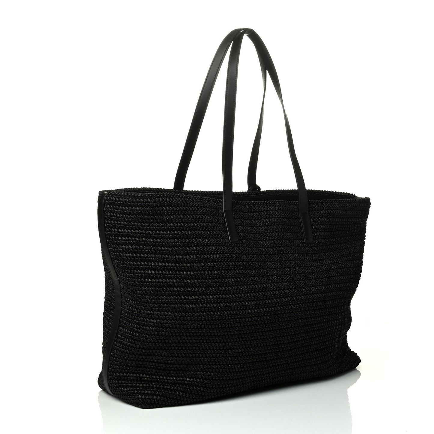 Raffia Tote Black