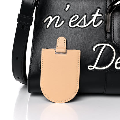 Delvaux Calfskin MM L'Humour Brillant Satchel Black 9 of 14