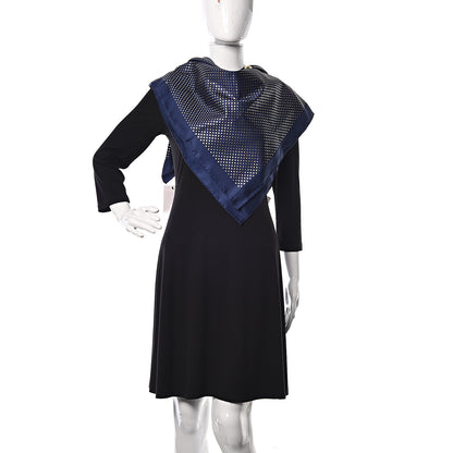 Gucci X SEGA Silk Twill GUCCY Stars Square Scarf Sapphire 2 of 5