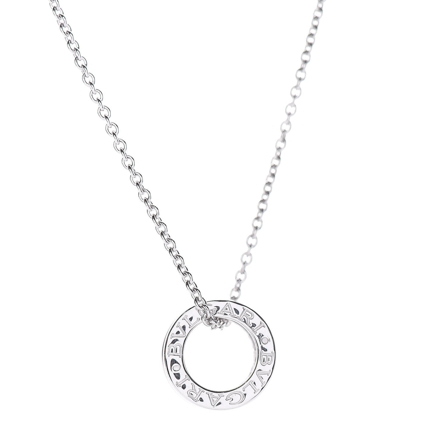 18K White Gold B.Zero1 Pendant Necklace