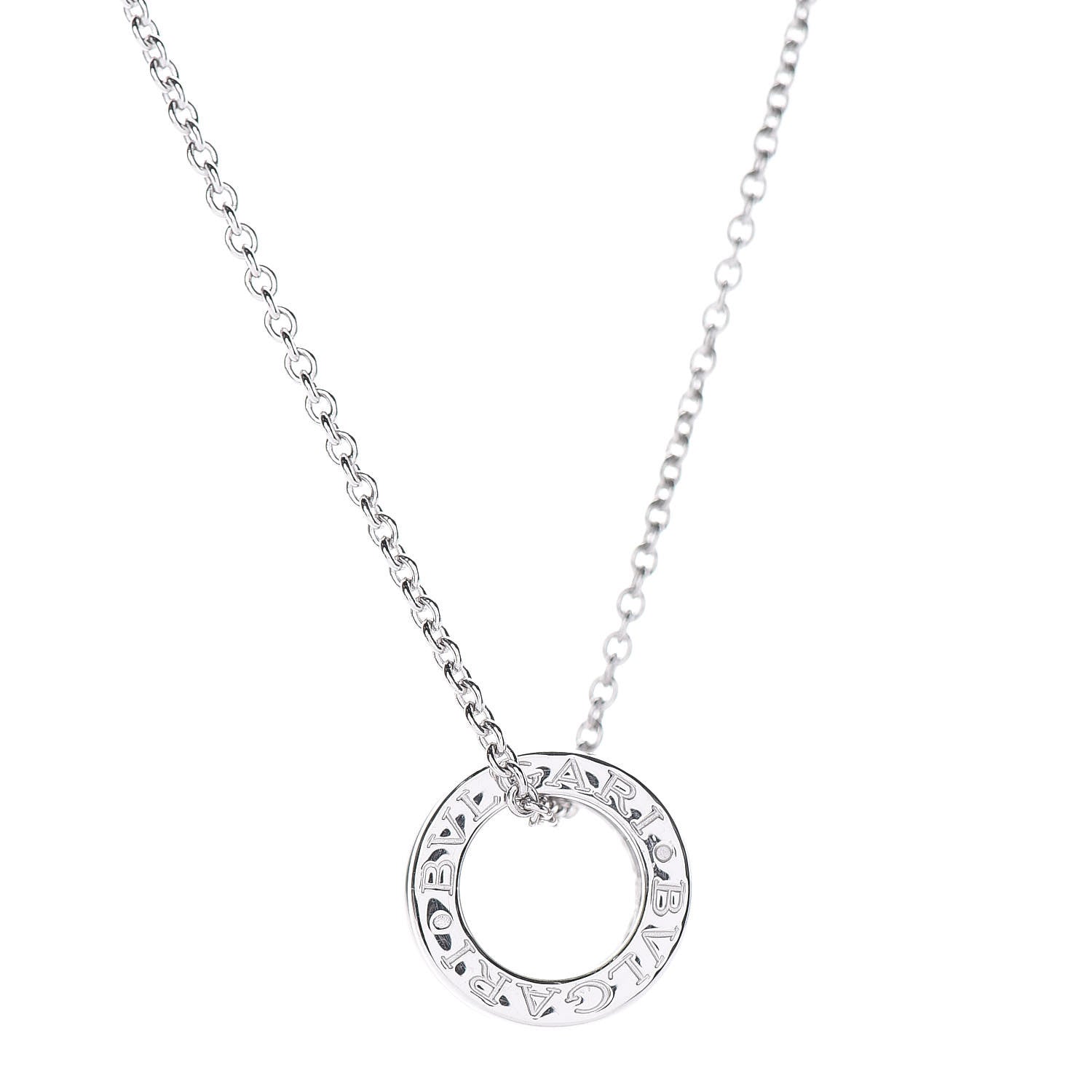 Bulgari 18K White Gold B.Zero1 Pendant Necklace 5 of 7