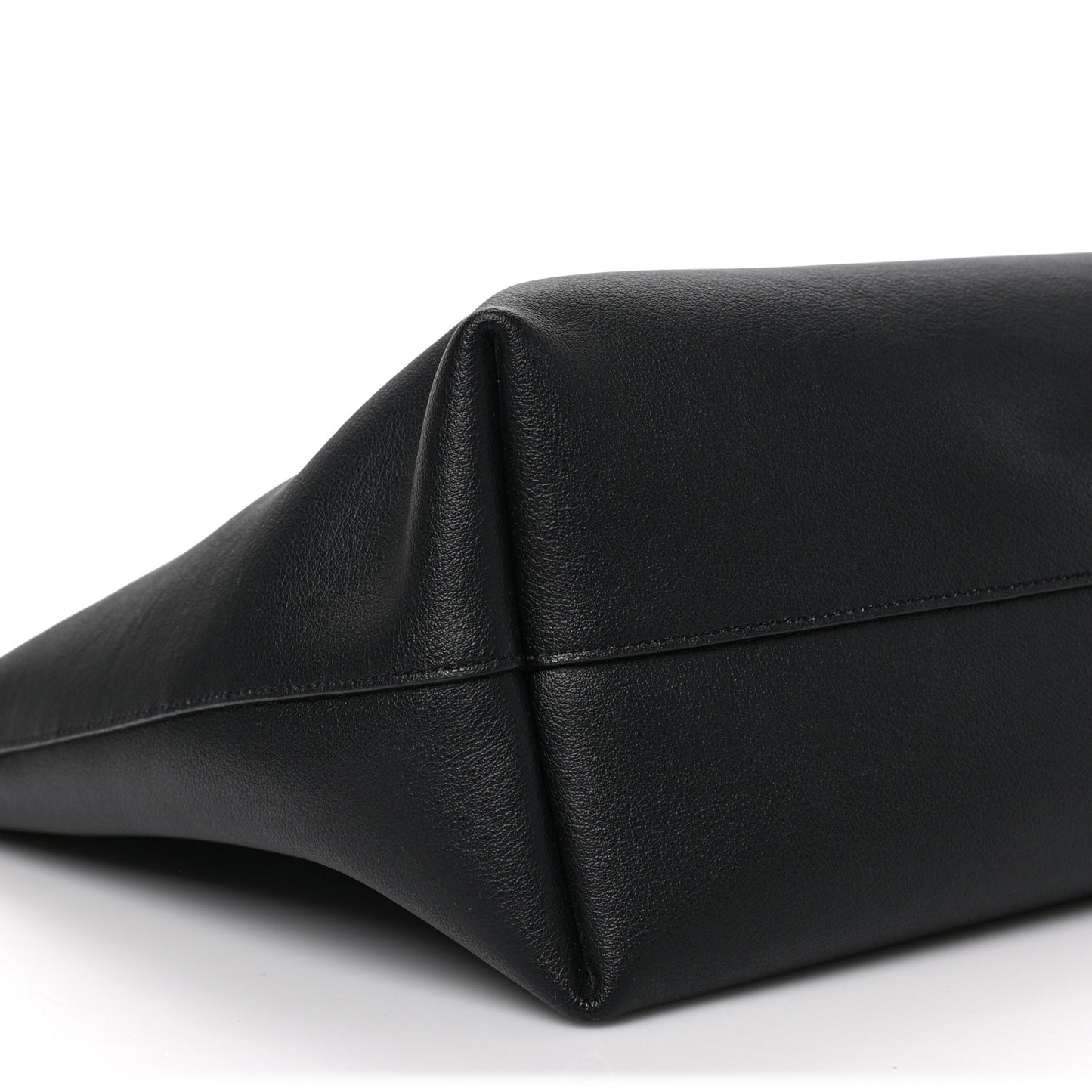 Calfskin Large Shopping Tote Black