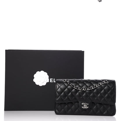Chanel Caviar Quilted Medium Double Flap Black 8 of 8
