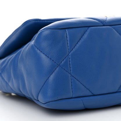 Chanel Lambskin Quilted Medium Chanel 19 Flap Blue 9 of 11
