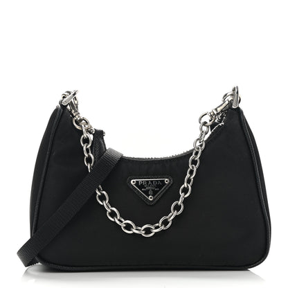 Prada Tessuto Nylon Mini Re-Edition 2000 Shoulder Bag Black 1 of 9