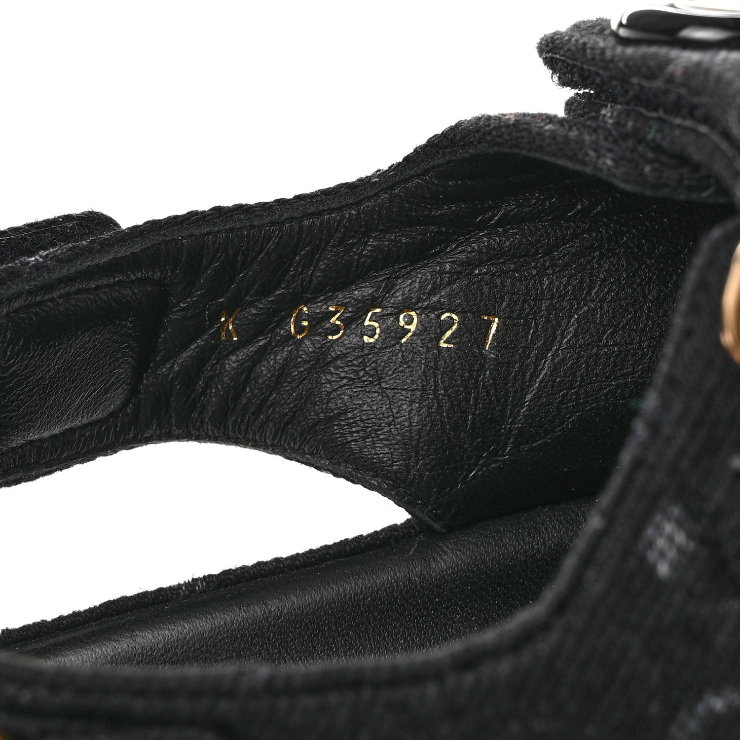Chanel Denim Printed Dad Sandals 39.5 Black 8 of 8