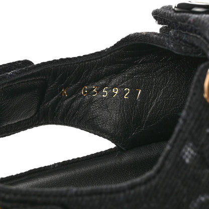 Chanel Denim Printed Dad Sandals 39.5 Black 8 of 8