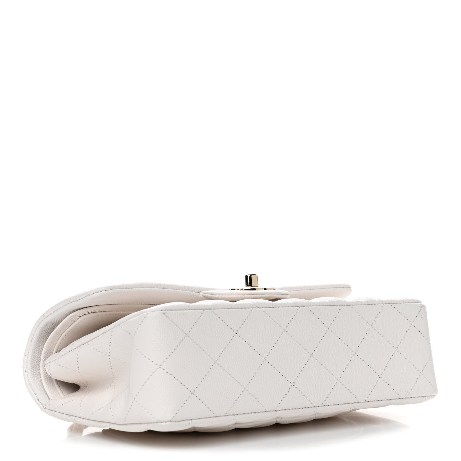 Chanel Caviar Quilted Small Double Flap White 3 of 4