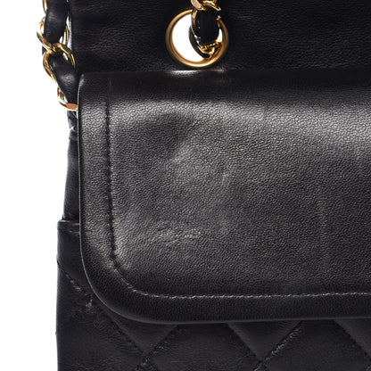 Chanel Lambskin Quilted Medium Double Flap Black 15 of 16