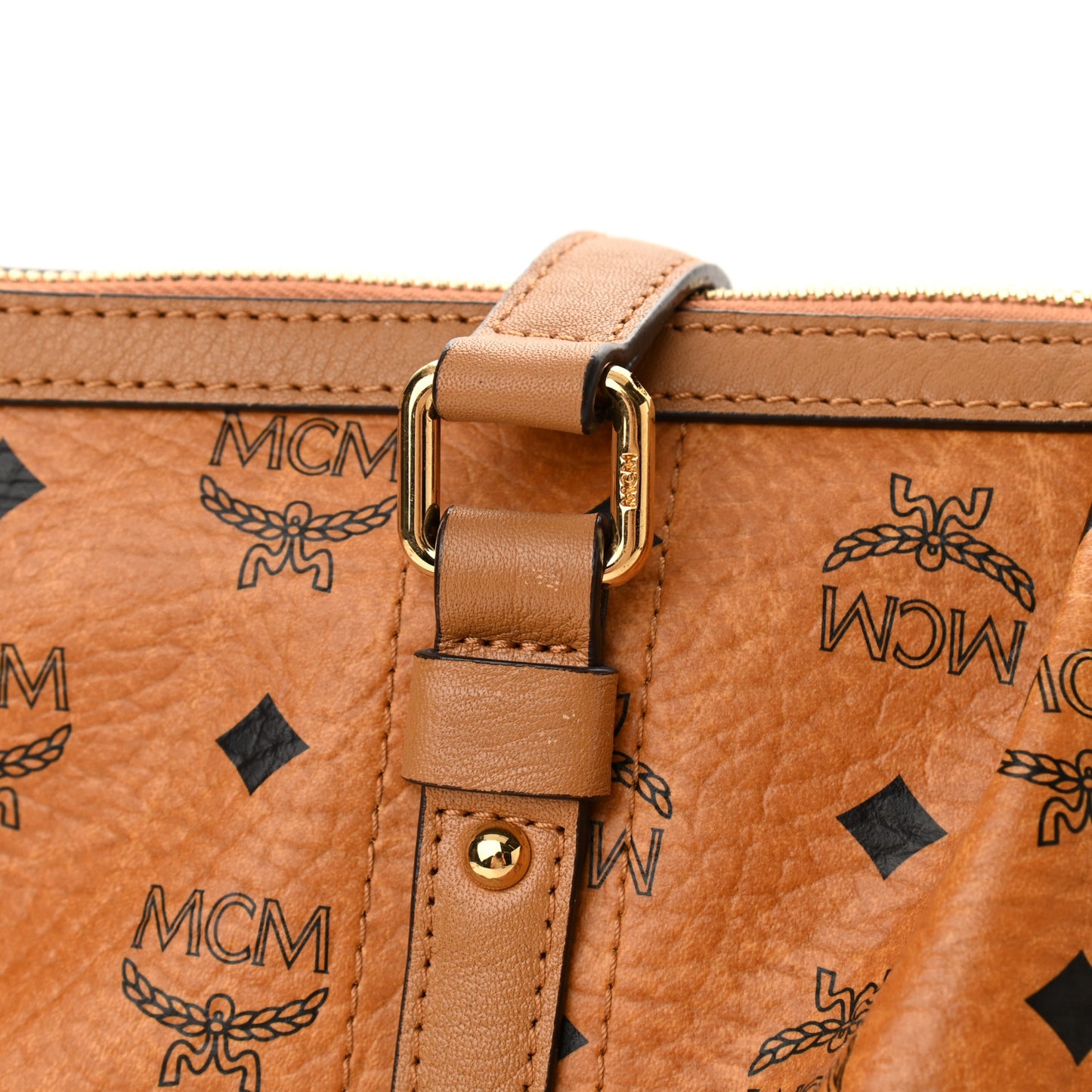 Visetos Medium Essentials Shopper Tote Cognac