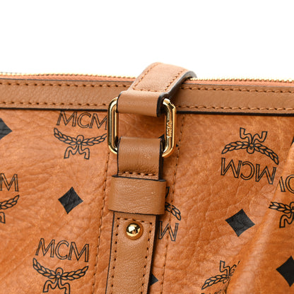 MCM Visetos Medium Essentials Shopper Tote Cognac 11 of 11