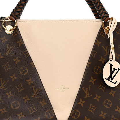 Louis Vuitton Monogram Braided V Tote MM Creme 6 of 8