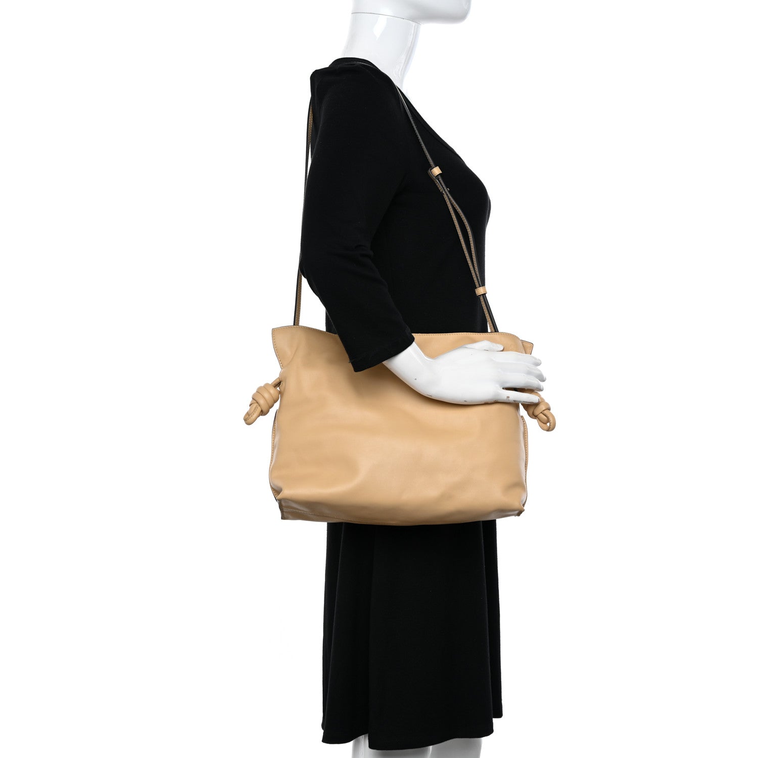 Loewe Nappa Flamenco Knot Clutch Dark Butter 2 of 10