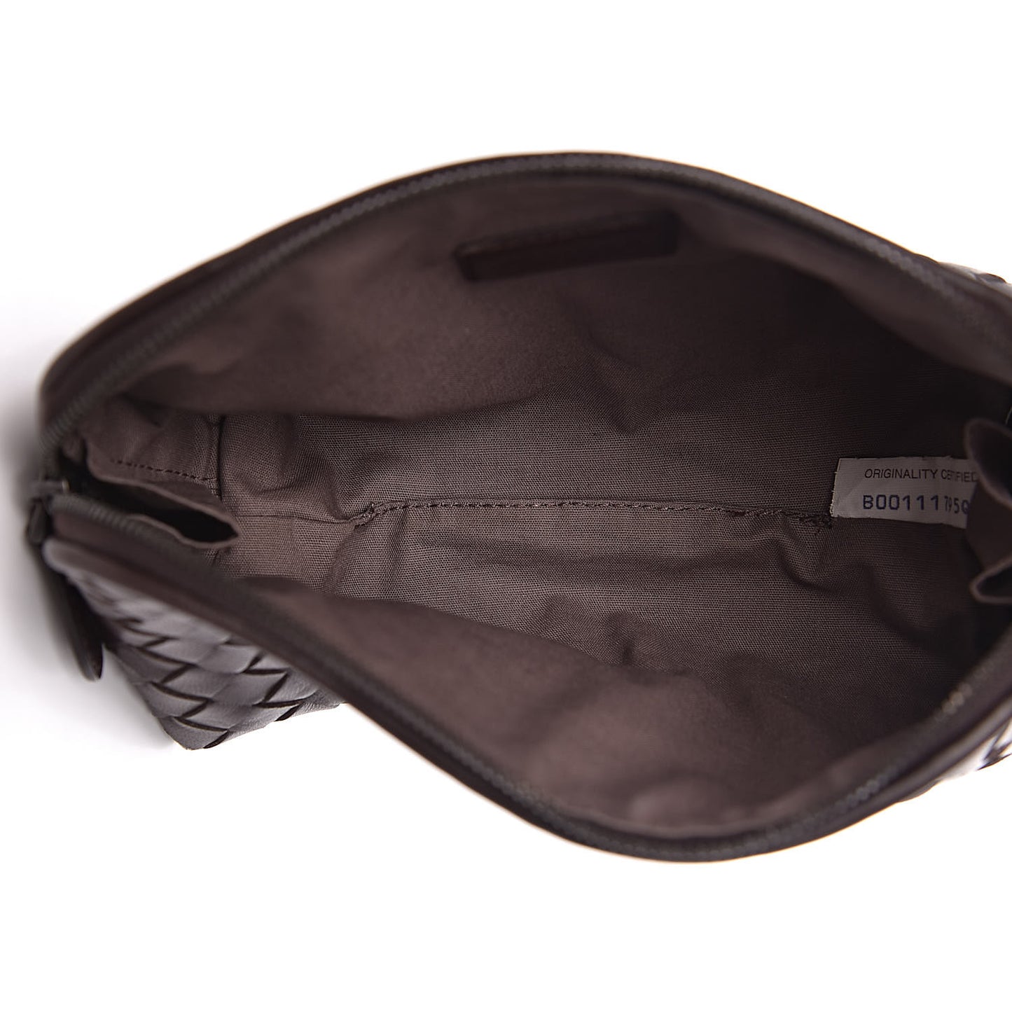 Nappa Intrecciato Cosmetic Pouch Ebano
