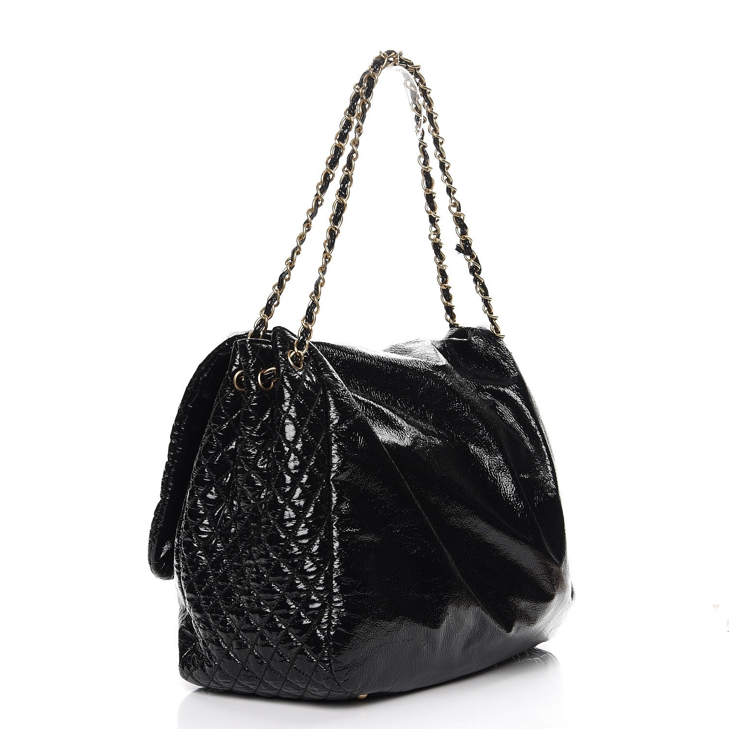 Chanel Vinyl XL Rock and Chain Flap Black 3 of 7