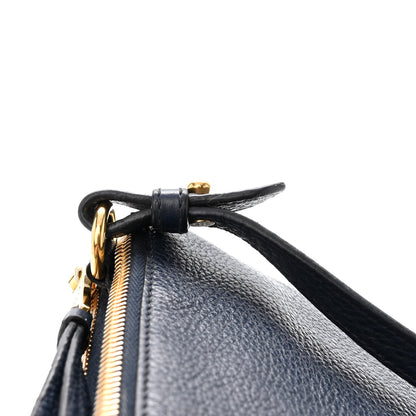 Prada Vitello Phenix Double Zip Crossbody Bag Baltico 14 of 15