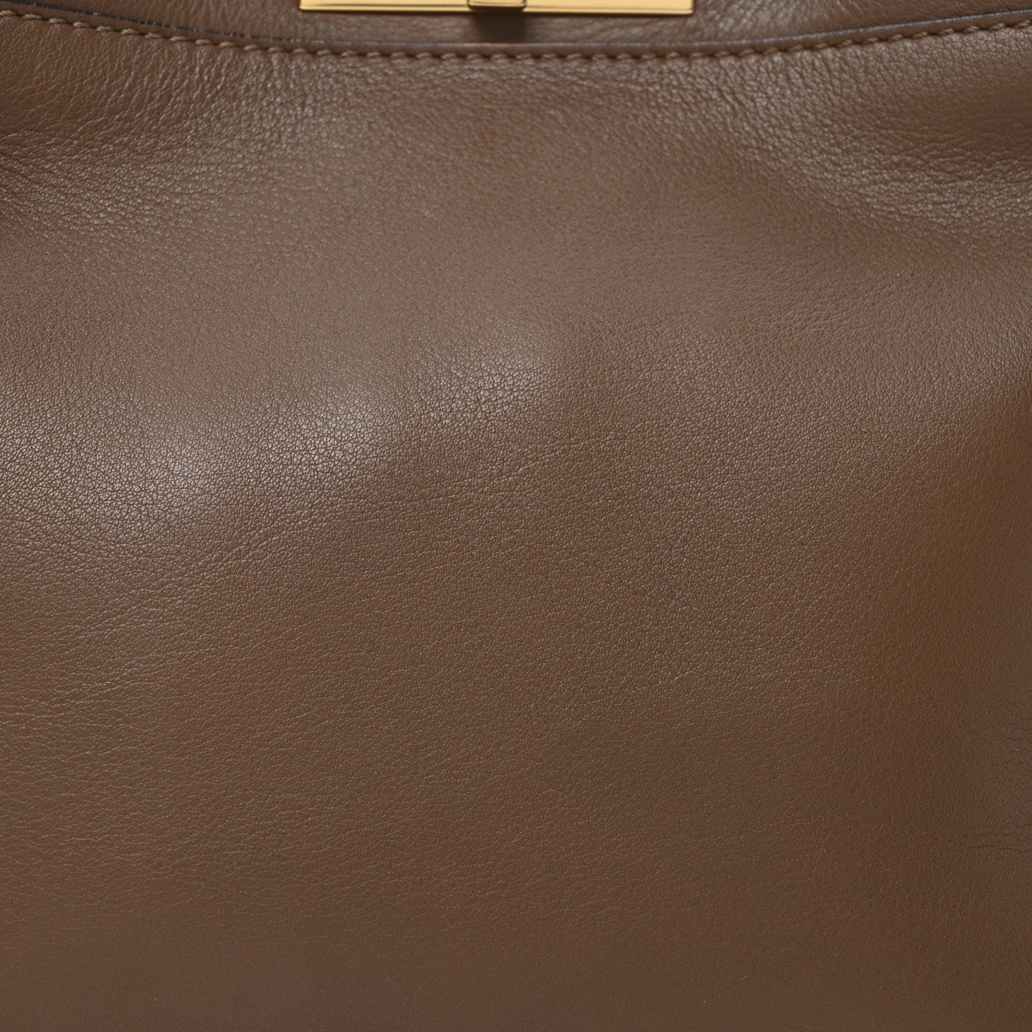 Fendi Vitello Seta Fabric Jacquard Pequin Medium Peekaboo Iconic Satchel  Foresta Tobacco 8 of 10