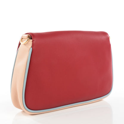Fendi Vitello Dolce Fendista Pouchette Crossbody Mattone Plaster 3 of 8