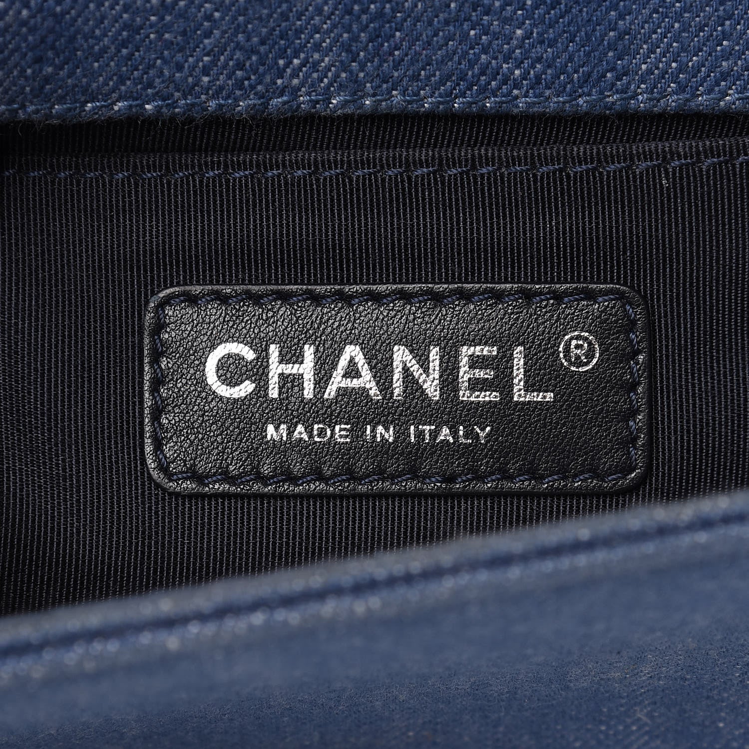 Chanel Denim Chevron Small Boy Flap Light Blue 6 of 13