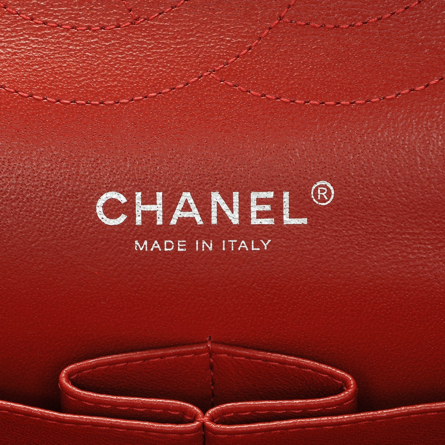 Chanel Lambskin Quilted Jumbo Double Flap Red 6 of 7