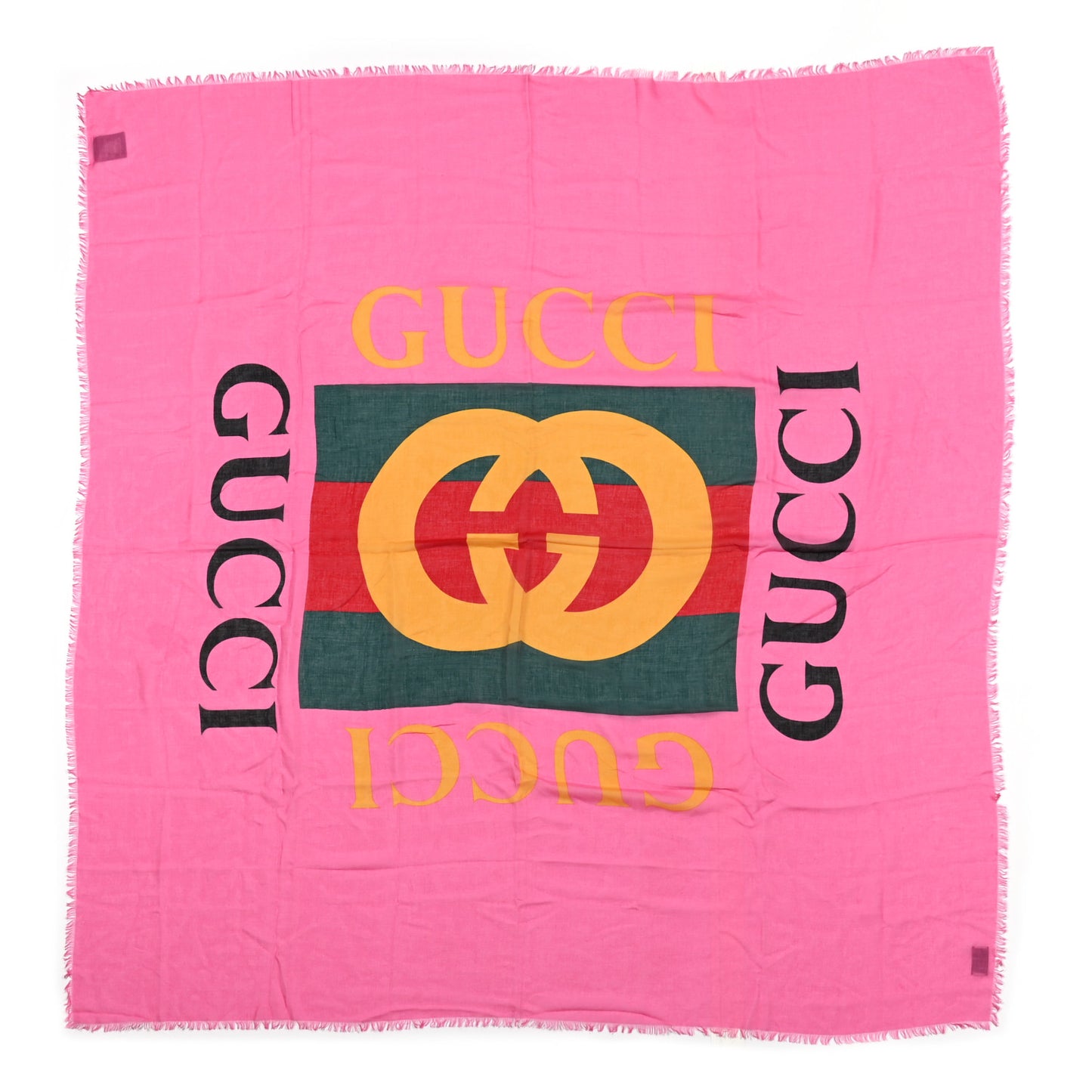 Modal Silk Gucci Two Shawl Fuxia
