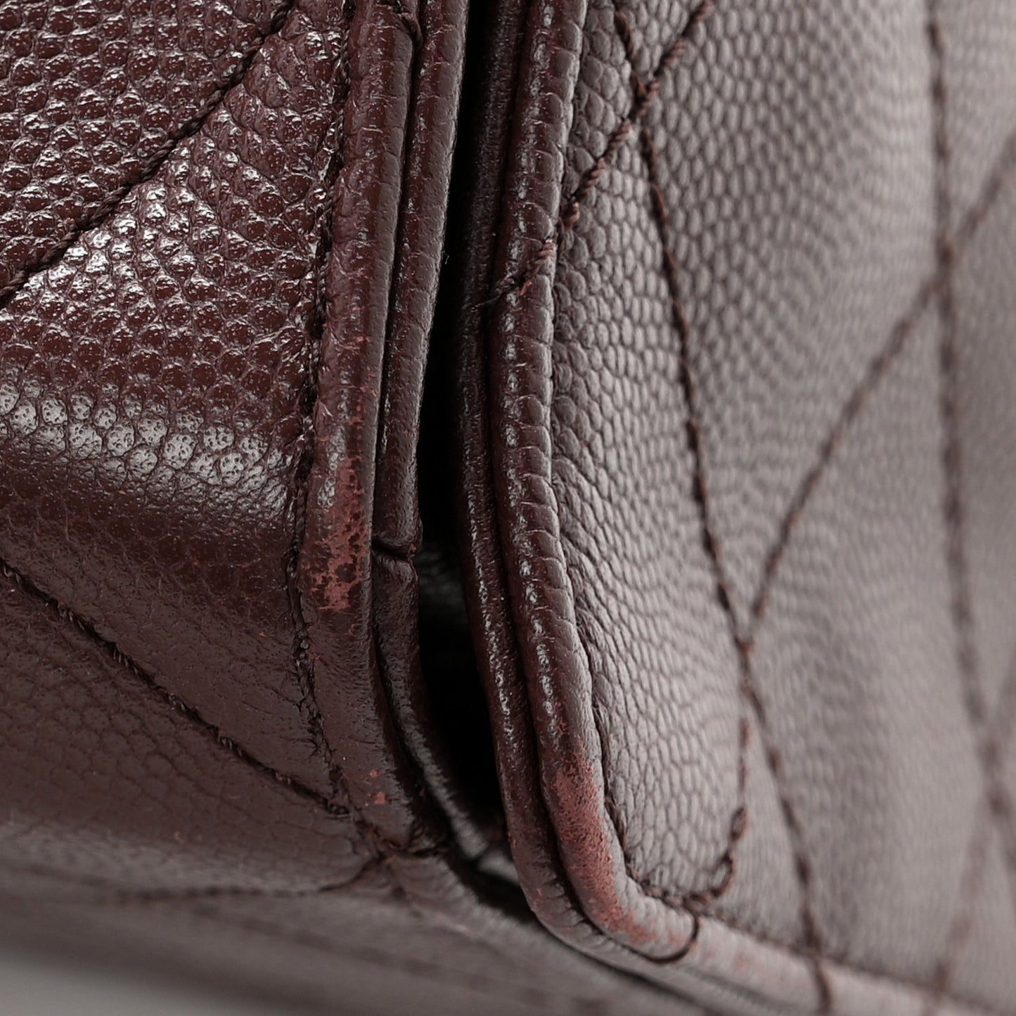 Caviar Quilted Large Chanel 25 Handbag Dark Brown