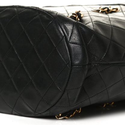Chanel Lambskin Quilted Shopper Tote Black 6 of 11
